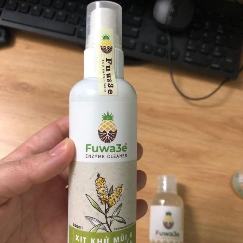 Xịt khử mùi kháng khuẩn đuổi muỗi côn trùng Fuwa3e hữu cơ tinh dầu sả chanh 100ml,cuong fuwa shop