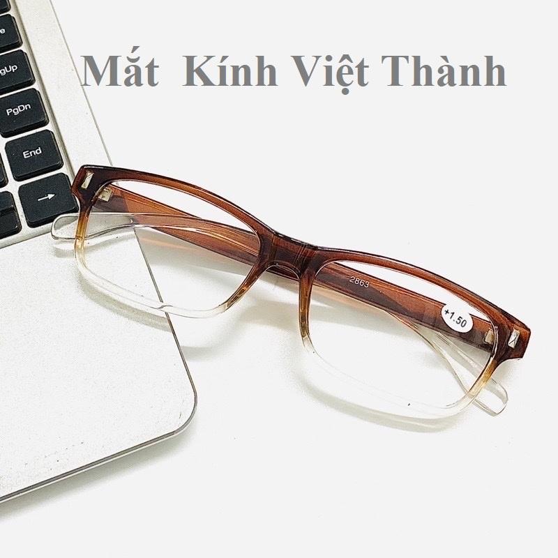 HCM mắt kính lão đọc sách cho người lớn tuổi nam nữ KÍNH VIỄN THỊ xem điện thoại L20 TẶNG TÚI DA