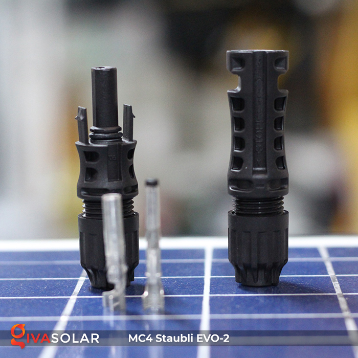 MC4 Staubli EVO-2 - Jack đầu nối kết nối dây cáp MC4 cho solar tấm pin năng lượng mặt trời GIVASOLAR