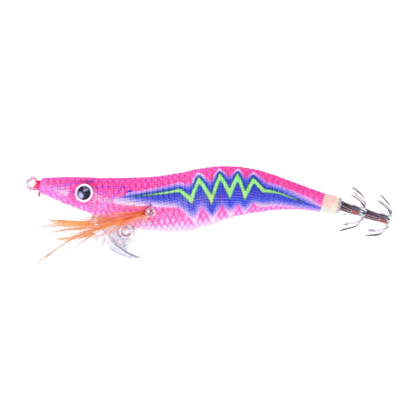 Luminous Squid Jig Hooks, Fishing Hook, Night Fishing Tackle 12cm Artificial Squid Jig Lures Fluorescent Durable Luminous Lure, Squid Lures