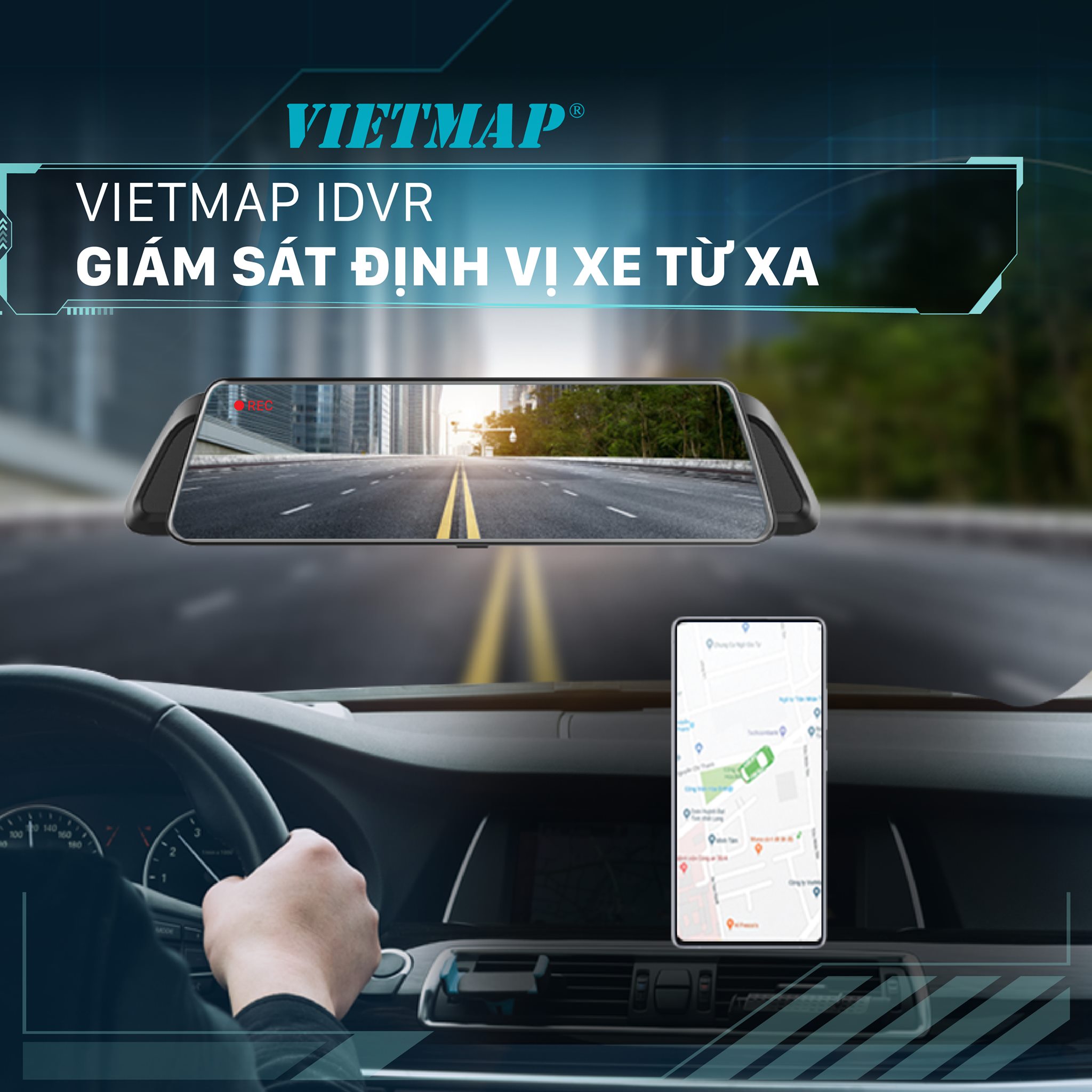 Vietmap P2 - Camera Cảnh báo phạt nguội/Báo biển báo bằng giọng nói-Dẫn đường Vietmap S1-Định vị từ xa-Hàng chính hãng