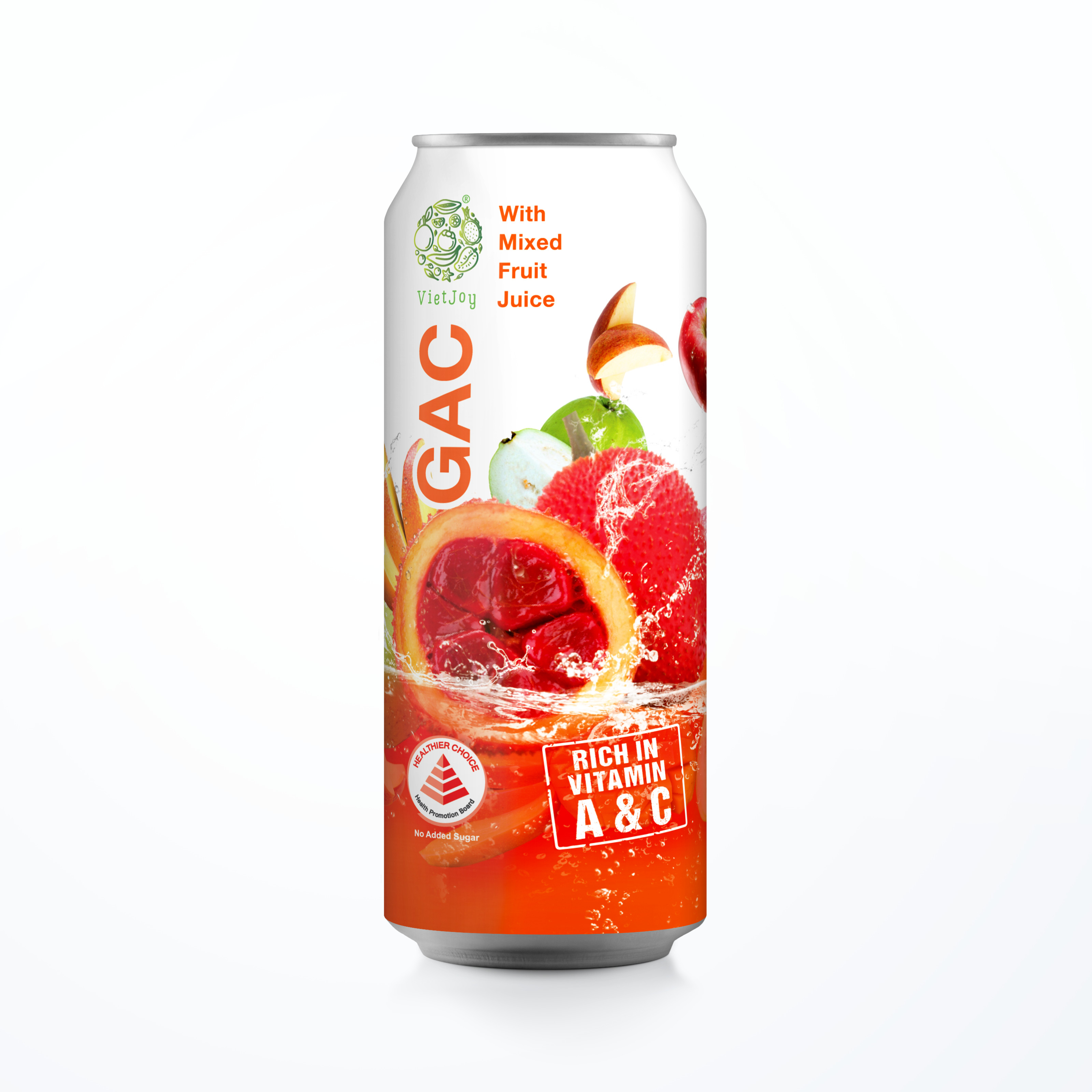 NƯỚC ÉP GẤC KẾT HỢP NƯỚC TRÁI CÂY VIETJOY 250ML/LON