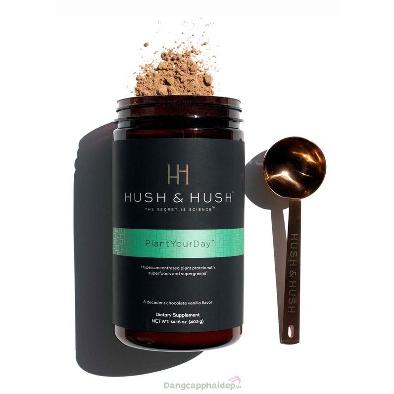 Bột Protein Thuần Chay Hush and Hush Plant Your Day Cung Cấp Dinh Dưỡng Cân Bằng Vi Sinh Đường Ruột 402g