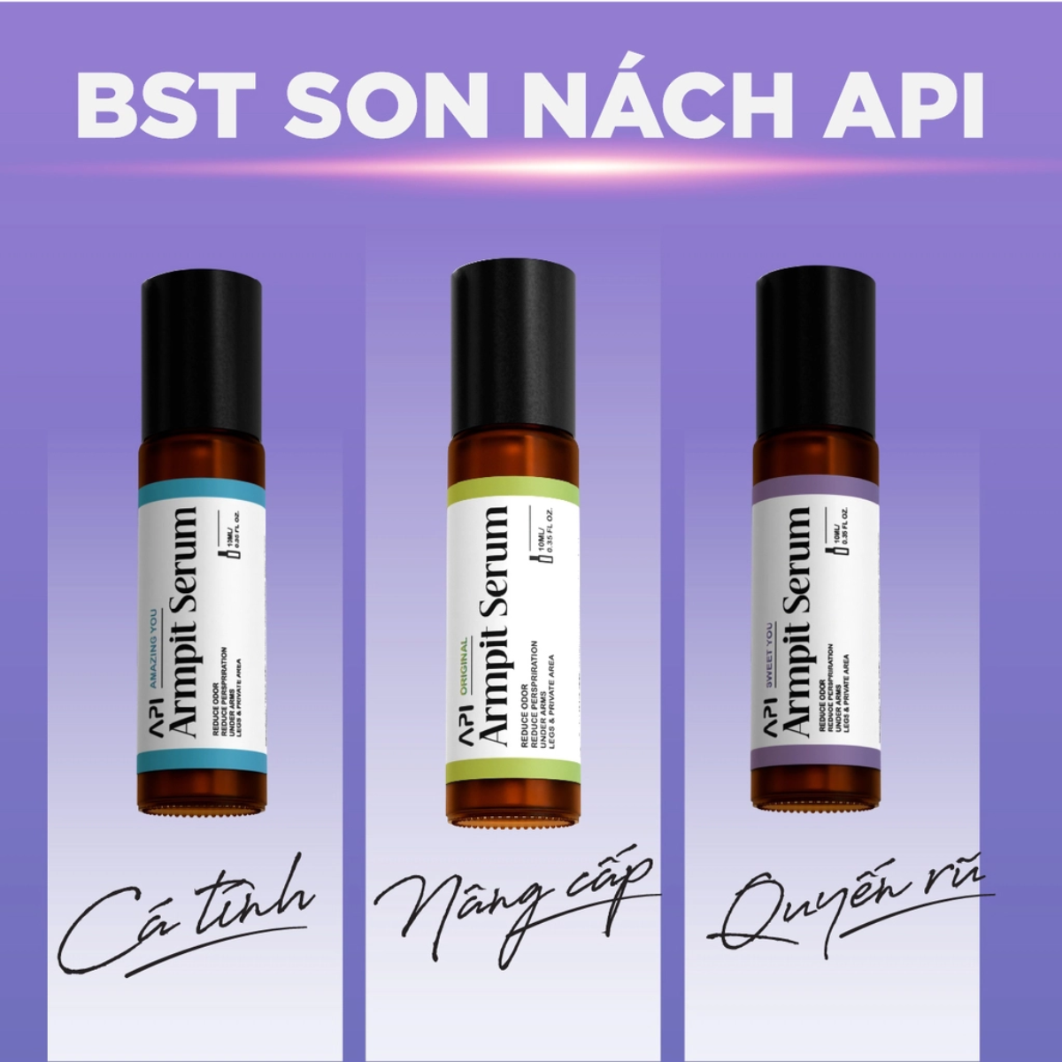 Son Nách Api - Lăn Khử Mùi Hôi Nách Hương Cá Tính Mee Natural Cho Nam Và Nữ 10ml