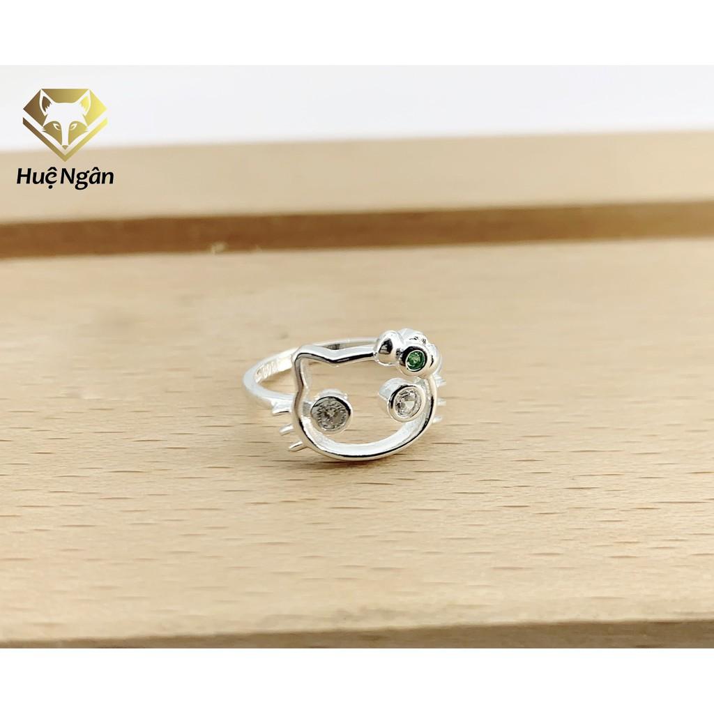 Nhẫn bạc Ý 925 Huệ Ngân - Mèo KITTY RYR140067