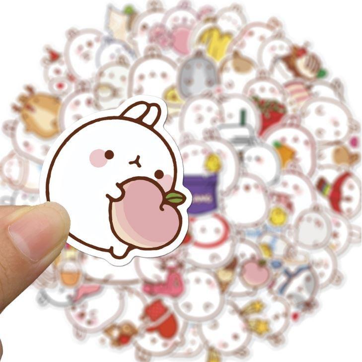 Sticker dán cao cấp MOLANG Cực COOL ms#126