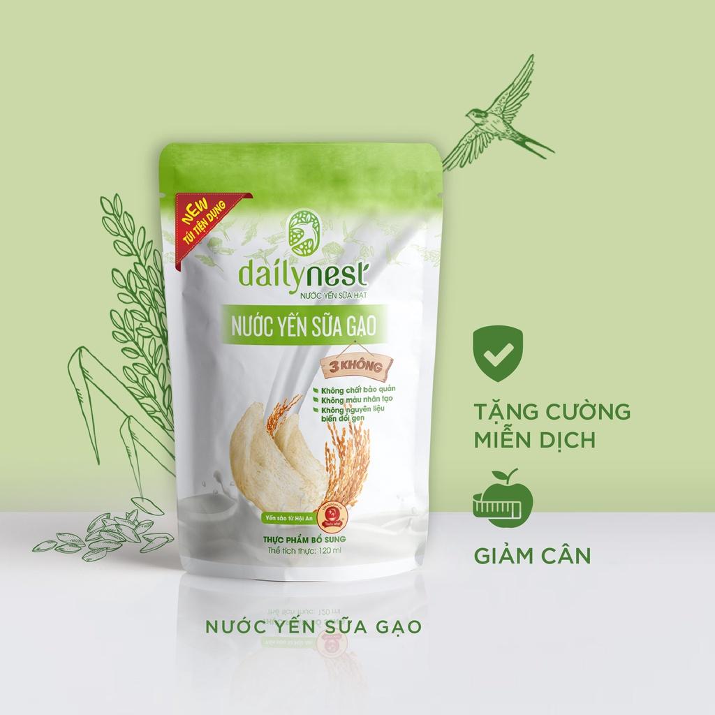 Hộp 10 túi Nước Yến Sữa Hạt Dailynest (10 túi x 120ml)