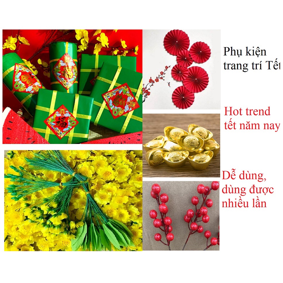 Phụ kiện trang trí lễ, tết nhiều loại