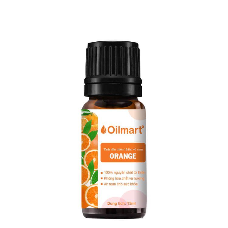 Tinh Dầu Thiên Nhiên Vỏ Cam Oilmart Orange Essential Oil 15ml