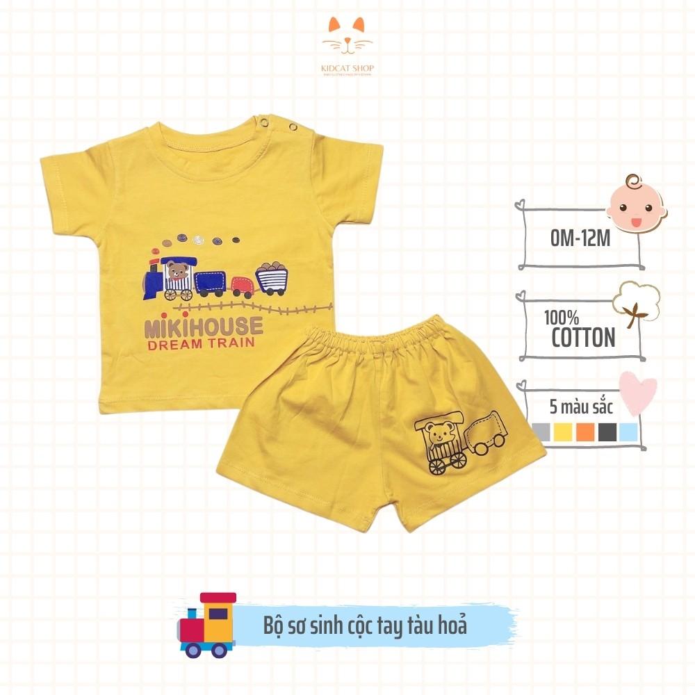 Đồ sơ sinh bộ sơ sinh bé trai bé gái chất cotton 100% thoáng khí mềm mịn không gây kích ứng da Kidcat Shop