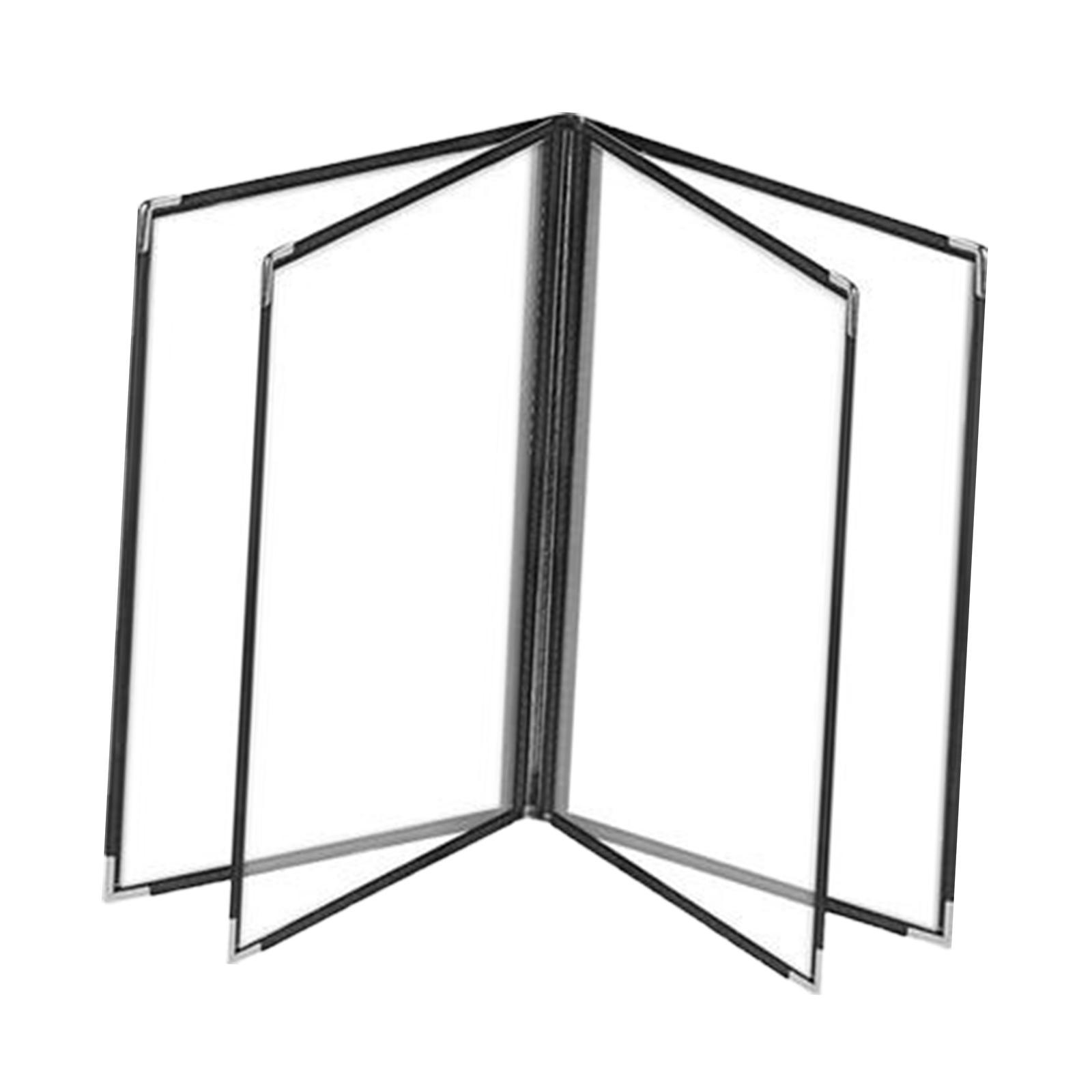 Menu Holder Metal Corners Menu Covers Holder for Cafe Hotel Restaurant