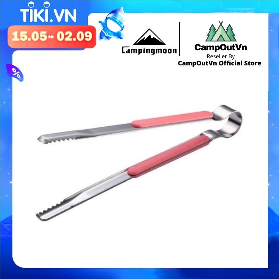 Đồ cắm trại kẹp gắp thịt nướng Campingmoon campoutvn SJ-10 du lịch dã ngoại A348