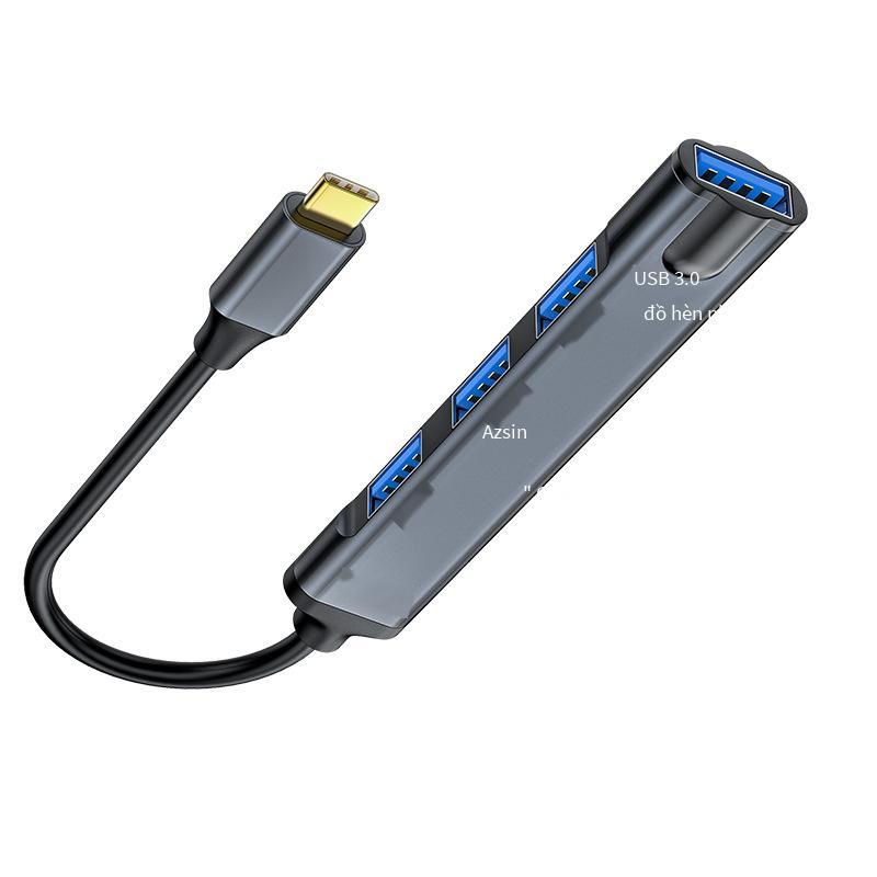Giá thấp nhất Type-C đến trạm kết nối HUB bốn cổng Bộ chia USB 3.0 Bộ điều hợp mở rộng trung tâm USB một đến bốn