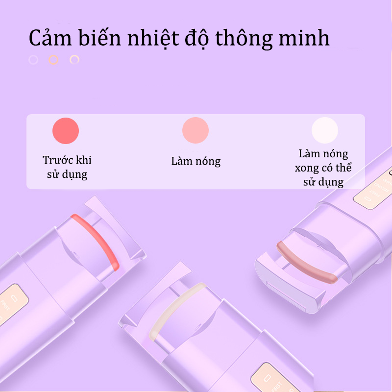 Máy Uốn Mi Nhiệt Tự Động Hàn Quốc Giúp Uốn Cong Lông Mi Tự Nhiên Từ Sợi Mi Góc Mắt Đến Sợi Mi Đuôi Mắt Định Hình Bằng Nhiệt Cao Cấp Dưỡng Mi Chuốt Mi Nhanh Chóng Giữ Nếp Dài Lâu - ML059