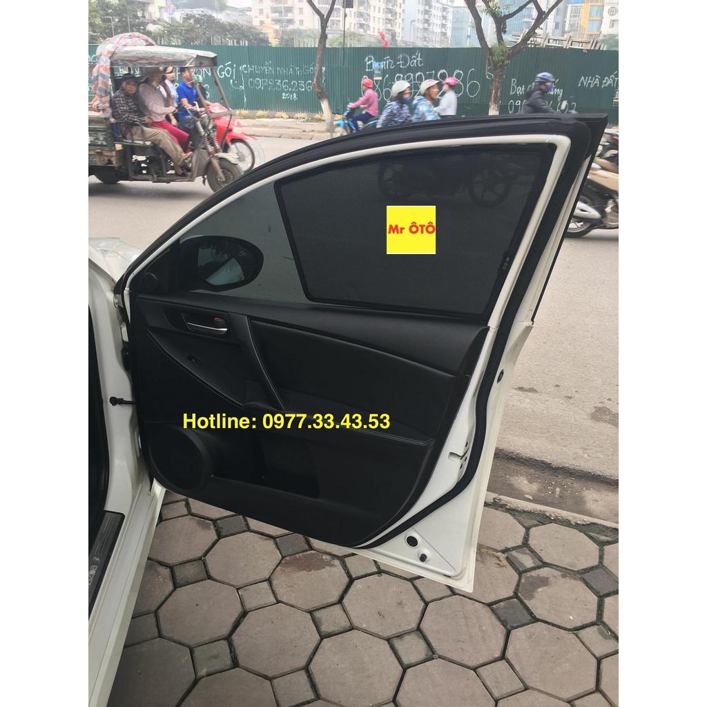 Rèm Che Nắng Xe Mazda 3s Hatback Loại 1. Cam Kết Vải Dày, Chuẩn Khít Theo Xe