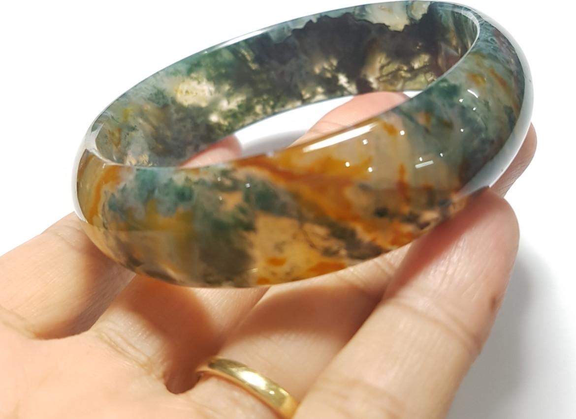 Vòng huyết ngọc thủy tảo, size 57mm