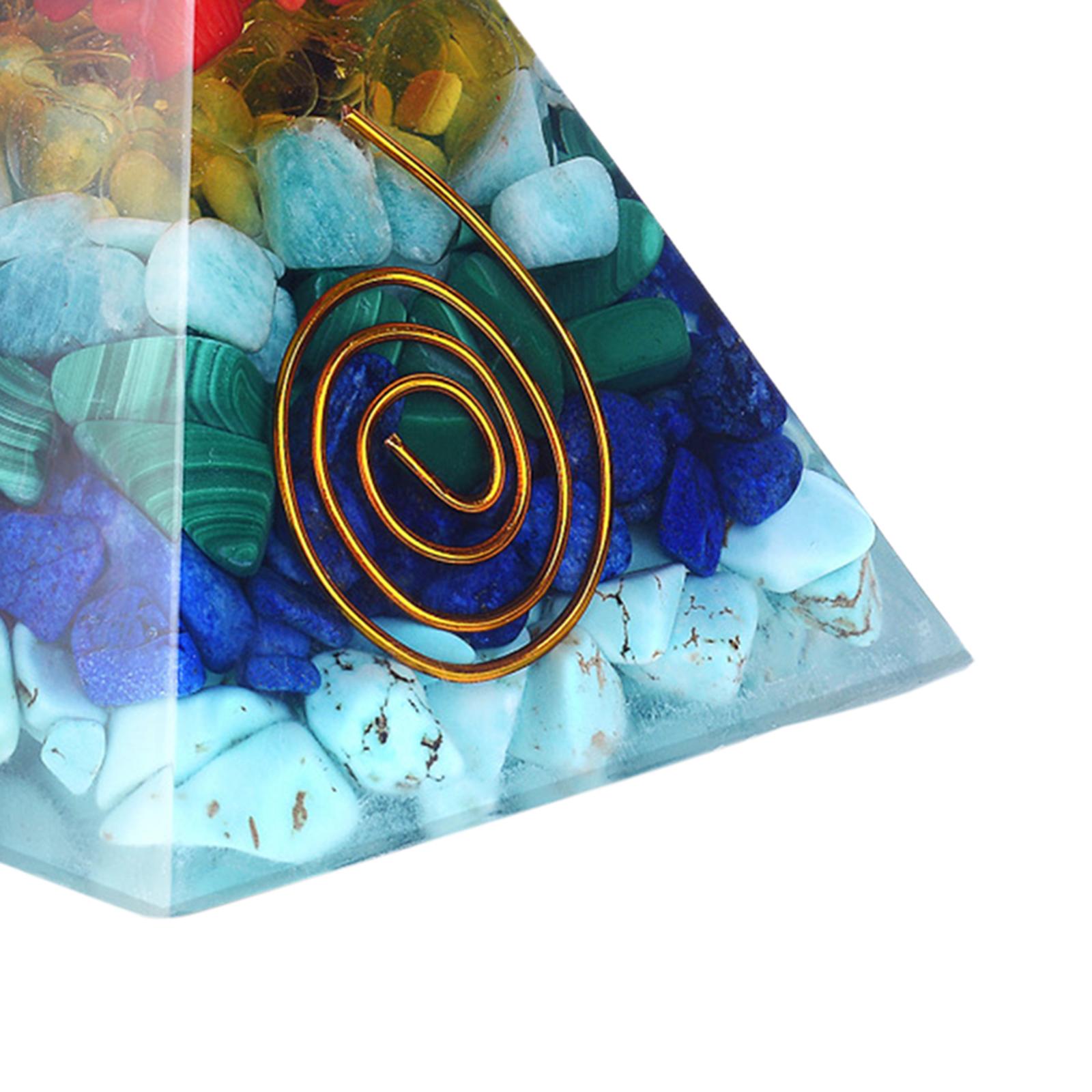 Natural Crystal Pyramid Reiki Yoga Meditation Gemstone Heal Stone