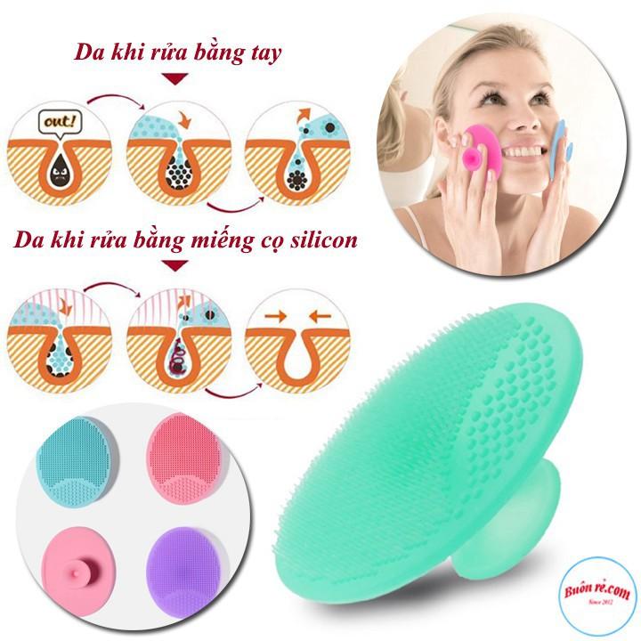 Combo 20 miếng cọ rửa mặt silicon – massage mặt tẩy sạch tế bào chết, làm sạch lỗ chân long siêu tiện dụng 00905