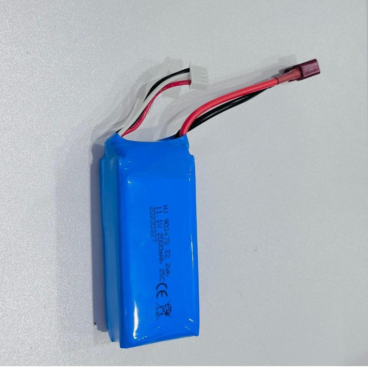 Pin Zin 3S 11.1V 2000mAh Đầu Xả 25C Jack Chữ T dùng cho xe điều khiển/cano/máy bay điều khiển các loại