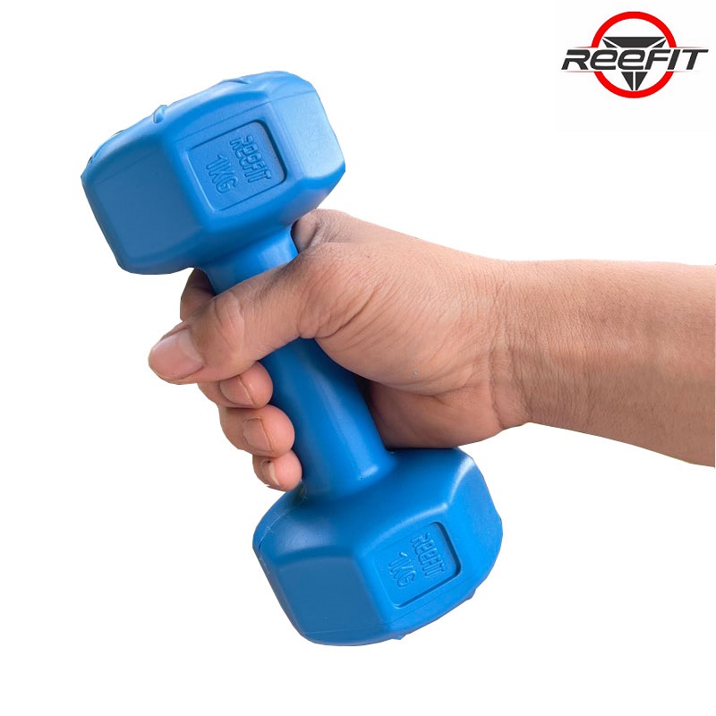 Bộ 2 tạ tay nhựa bát giác 1kg REEFIT
