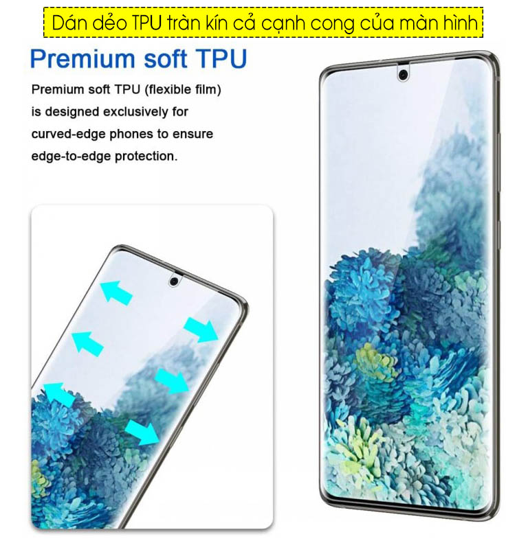 Miếng dán màn hình chống trầy cho Samsung Galaxy S20 Ultra hiệu Vmax - hàng nhập khẩu