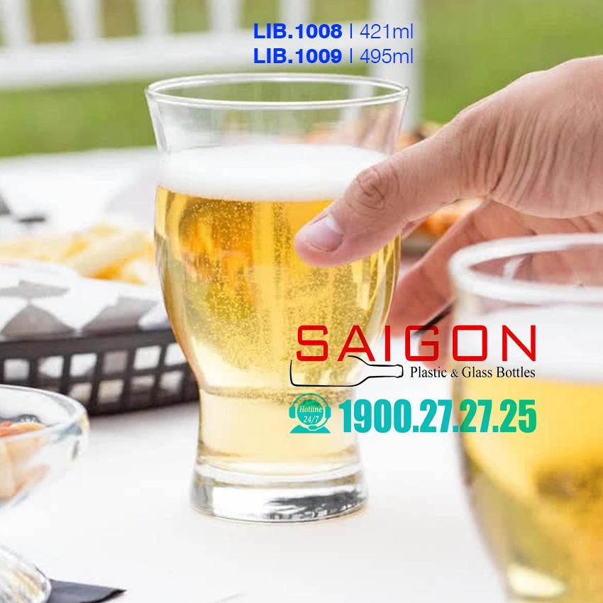 Ly Bia Thủy Tinh Libbey Stacking Beer GLass 421ml | 495ml