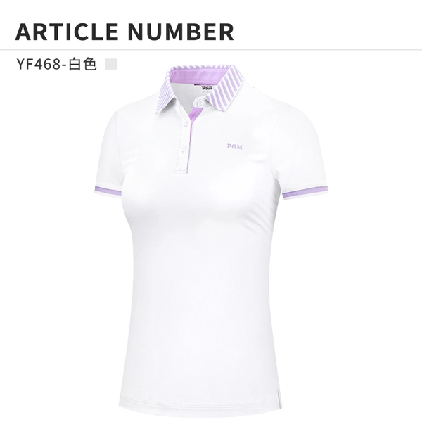 ÁO GOLF NỮ NGẮN TAY - PGM WOMEN GOLF SHIRT - YF468