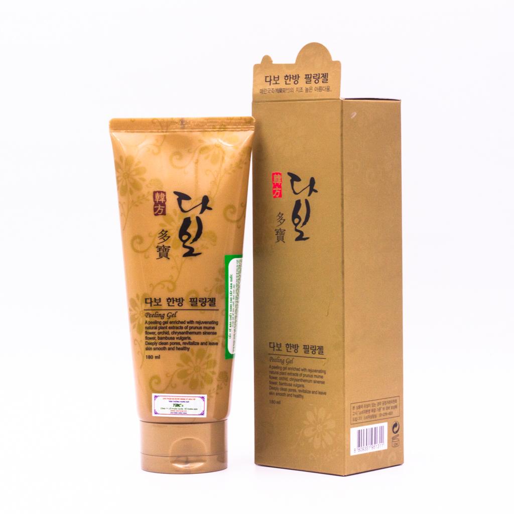 Tẩy Tế Bào Chăm Sóc Da Hàn Quốc Cao Cấp Dabo Peeling Gel (180ml) + Bông Rửa Mặt Hàn Quốc MiraCulous -  Hàng Chính Hãng