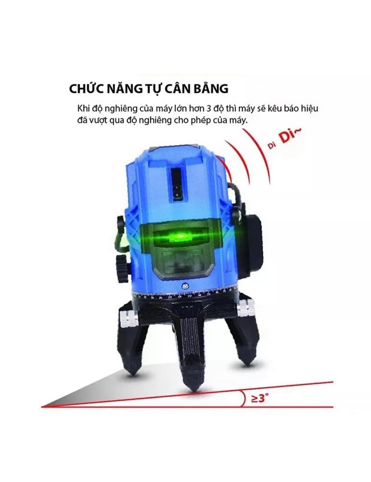 Máy bắn cốt, máy bắn laser, máy cân mực 5 tia xanh có thể dùng pin tiểu