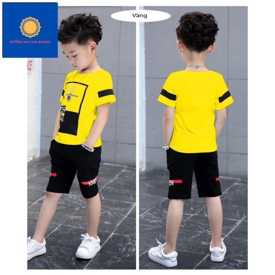 MS: 190305 - Đồ bộ quần áo thun bé trai, bé gái ngắn tay, thun cotton thoải mái vận động - Xưởng may Gia Khang