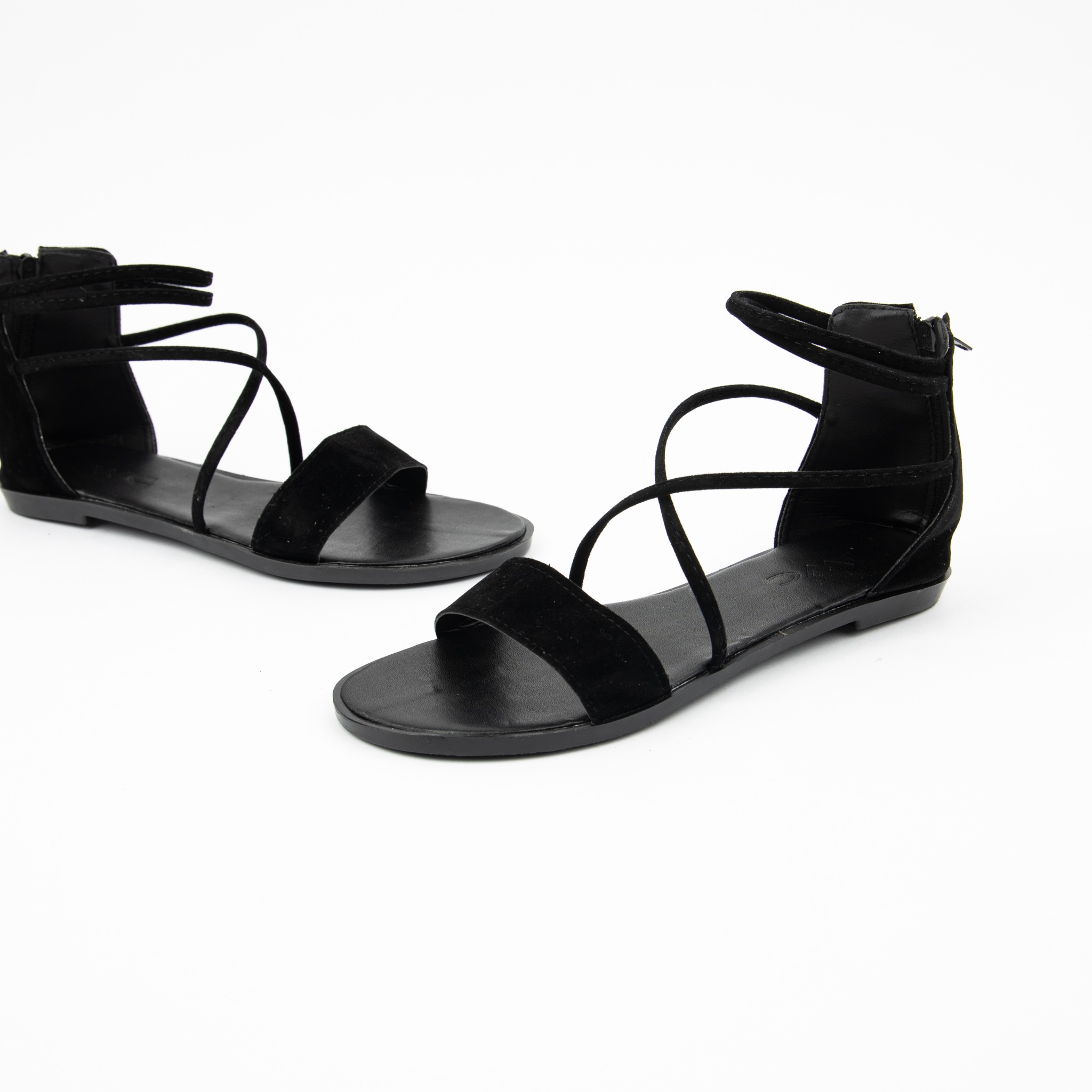 Giày Sandal MWC Đế Bệt Quai Ngang Thiết Kế Trẻ Trung Năng Động với 4 Màu Đen Xám Nâu Xanh Lá NUSD- 2509