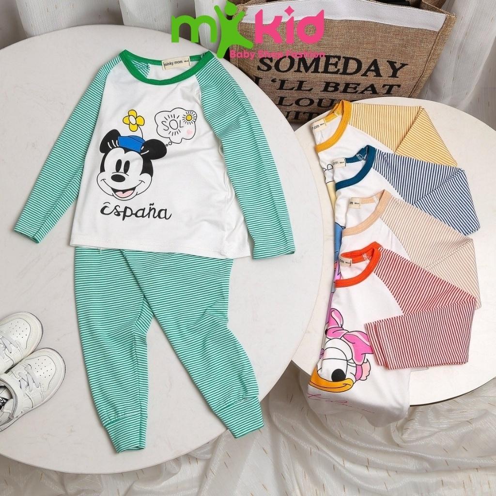 Bộ thu đông cho bé ️ Bộ dài tay Minkymom dài tay cho bé trai bé gái chất cotton co dãn và thấm hút mồ hôi tốt