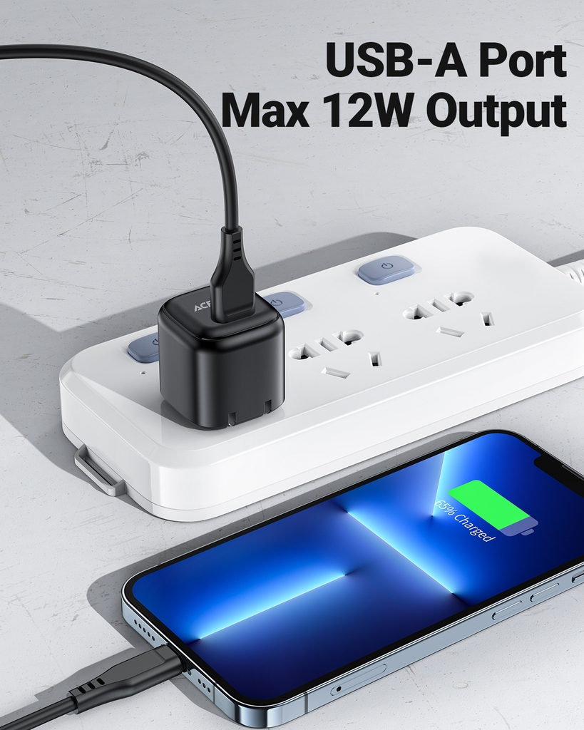 Sạc Acefast 12W 1 cổng USB-A - DA1 Hàng chính hãng Acefast