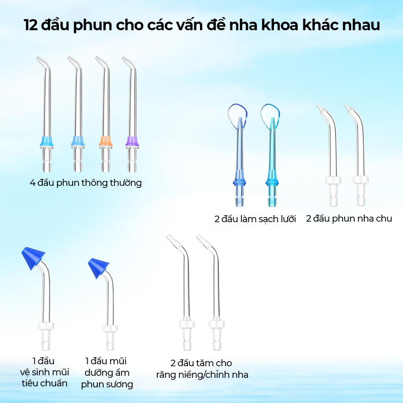 Máy tăm nước gia đình H2ofloss HF-9 - Hàng chính hãng