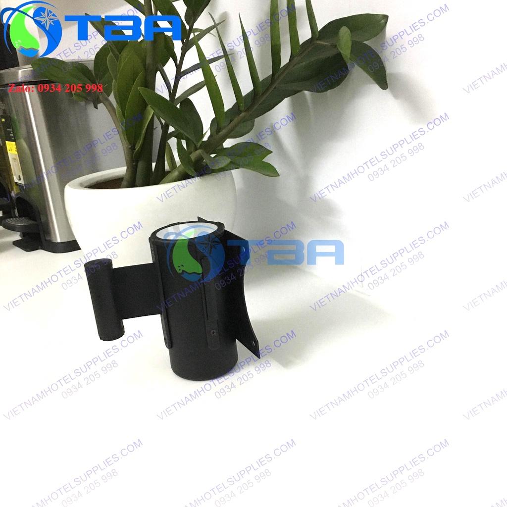 Trụ chắn gắn tường màu đen 2m với dây căng màu đen nhập khẩu cao cấp