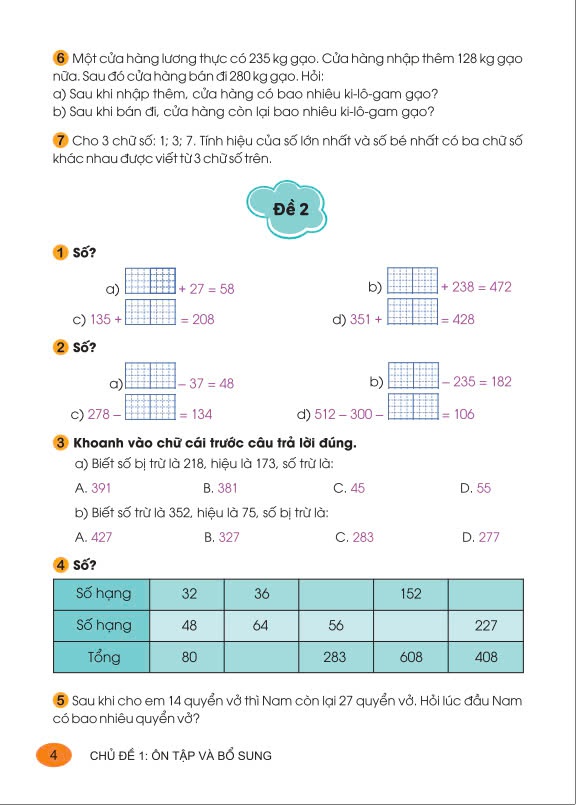 Sách - 100 Đề Kiểm Tra Toán Lớp 3 - Biên soạn theo chương trình GDPT mới - ndbooks