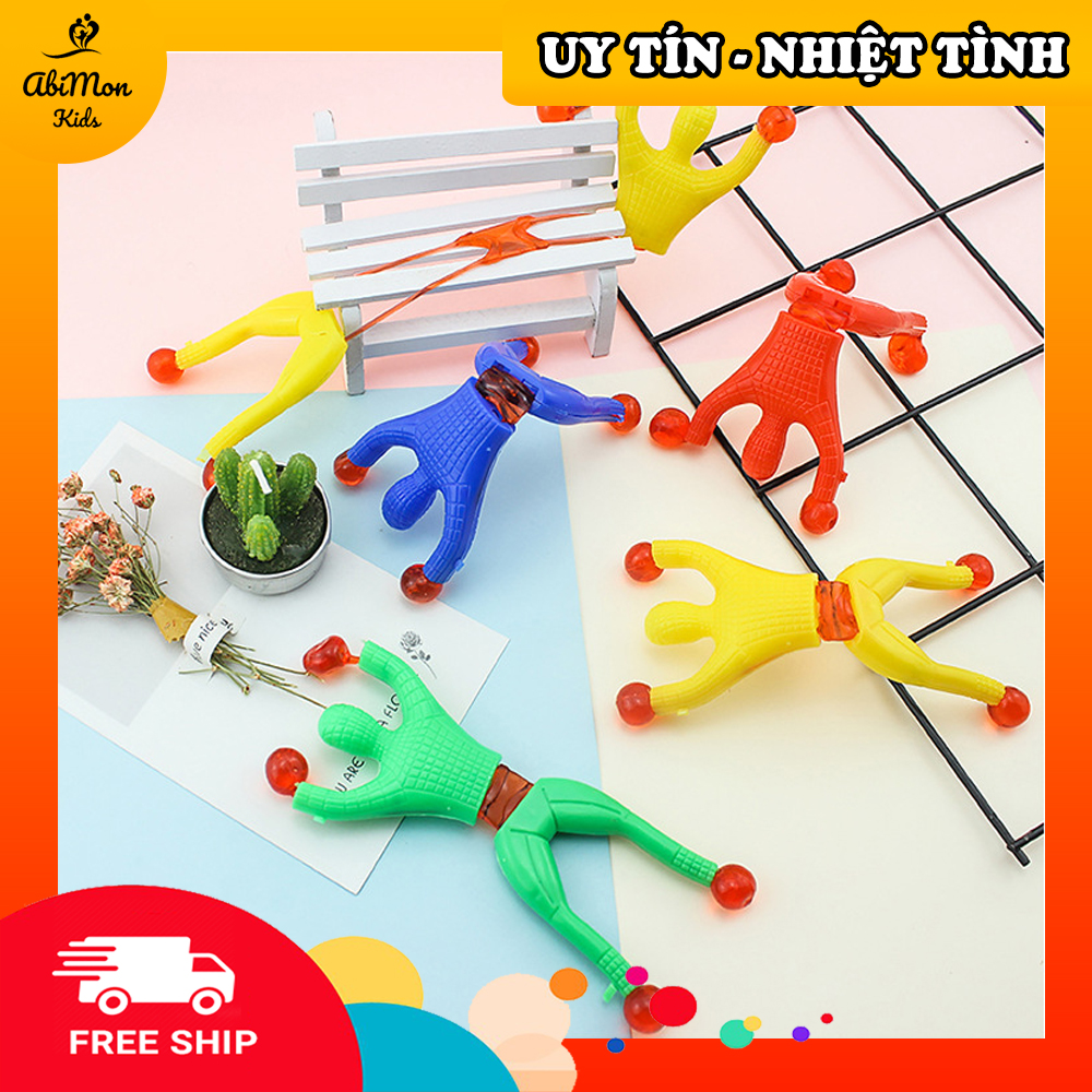 Đồ Chơi Người Nhện Dính Tường Vui Nhộn Cho Bé || Đồ chơi Gỗ - Giáo dục - An toàn - Thông minh