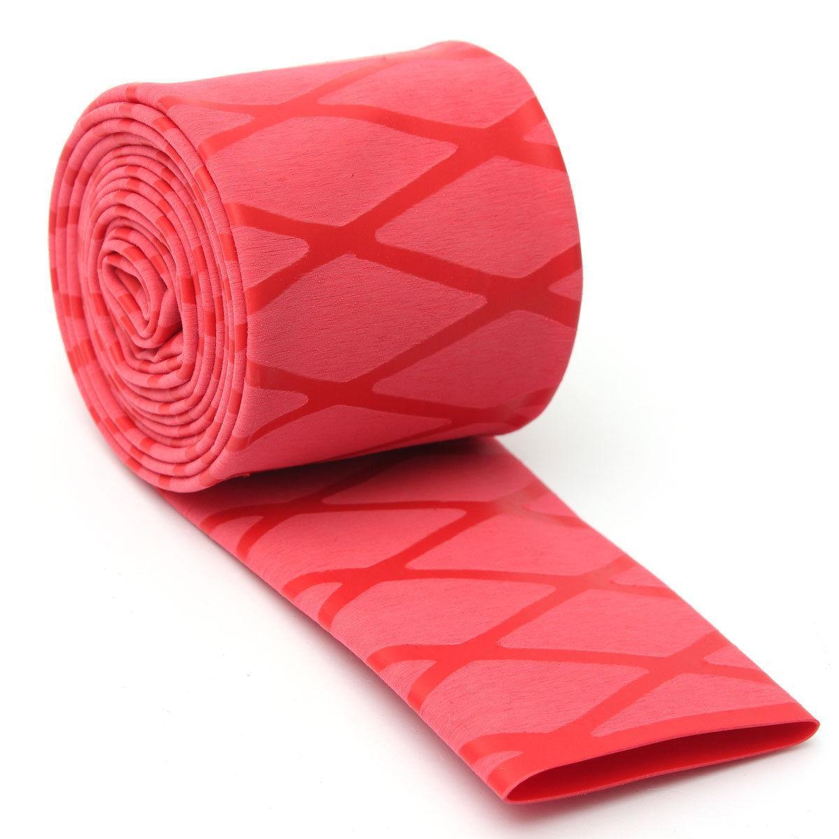 2 Non Slip Shrink Tubing Textured Grip Fishing Rod Racket Sleeve Handle