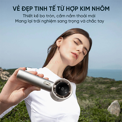 Quạt mini tích điện cầm tay Jisulife 4.86W Handheld Fan Pro1 S 5000mAh (2024) - Hàng chính hãng