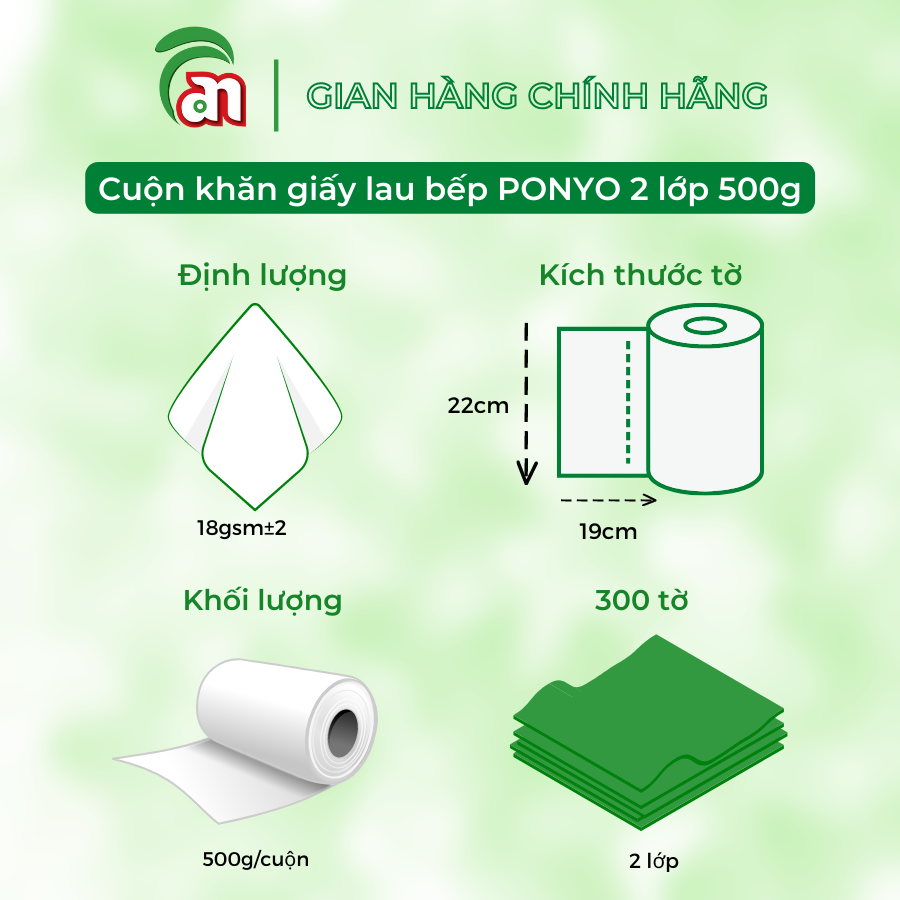 Combo PONYO gia đình vui vẻ: 10 Giấy vệ sinh cuộn lớn, 10 gói Khăn giấy, 5 cuộn Khăn giấy lau bếp và 5 Hộp Khăn giấy lụa