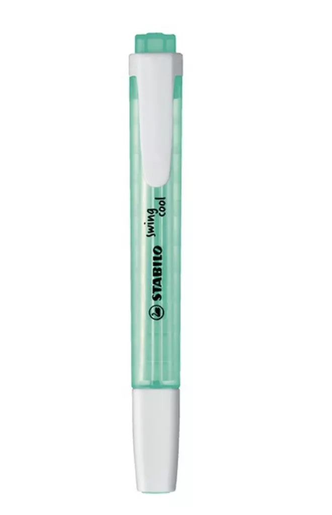 Bút dạ quang STABILO Swing Cool Pastel - Màu Xanh Ngọc (vỏ trong suốt)
