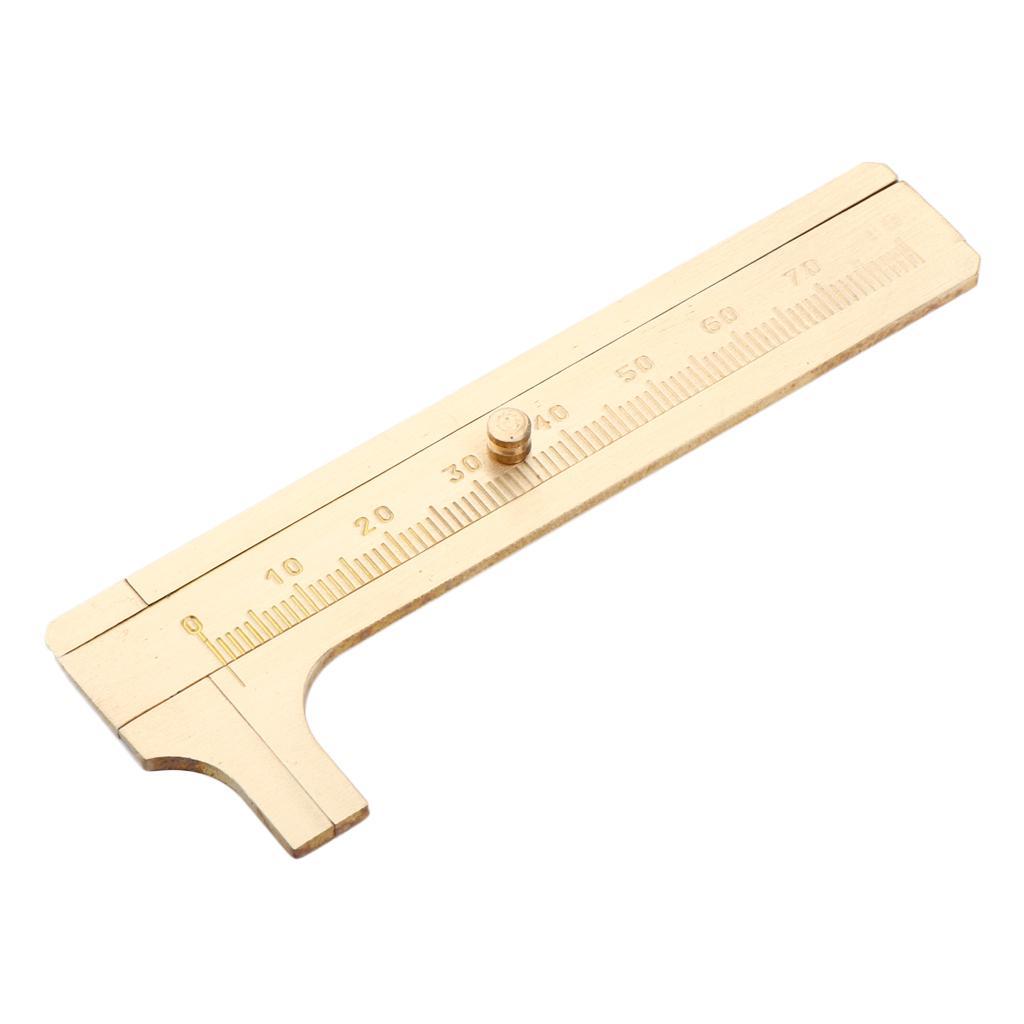 Mini Sliding Gauge Bead Wire Jewelry Measuring Pocket Caliper