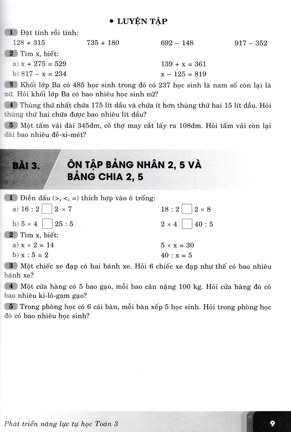 Phát Triển Năng Lực Tự Học Toán 3