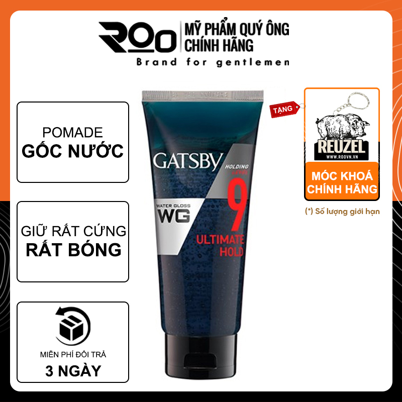 Gel Tạo Kiểu Tóc Nam Gatsby Gloss - Tặng móc khoá chính hãng