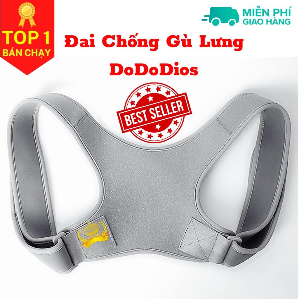 đai chống gù lưng thông minh mi03 Màu Xám - Chính hãng DoDoDios