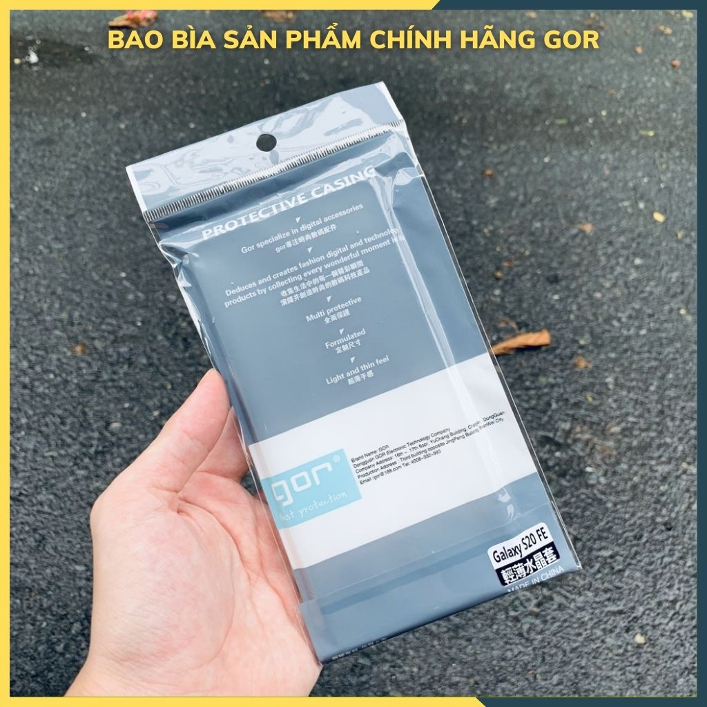 Ốp lưng trong suốt silicon GOR dành cho samsung s20 fe bảo vệ camera dẻo siêu mỏng - Hàng nhập khẩu