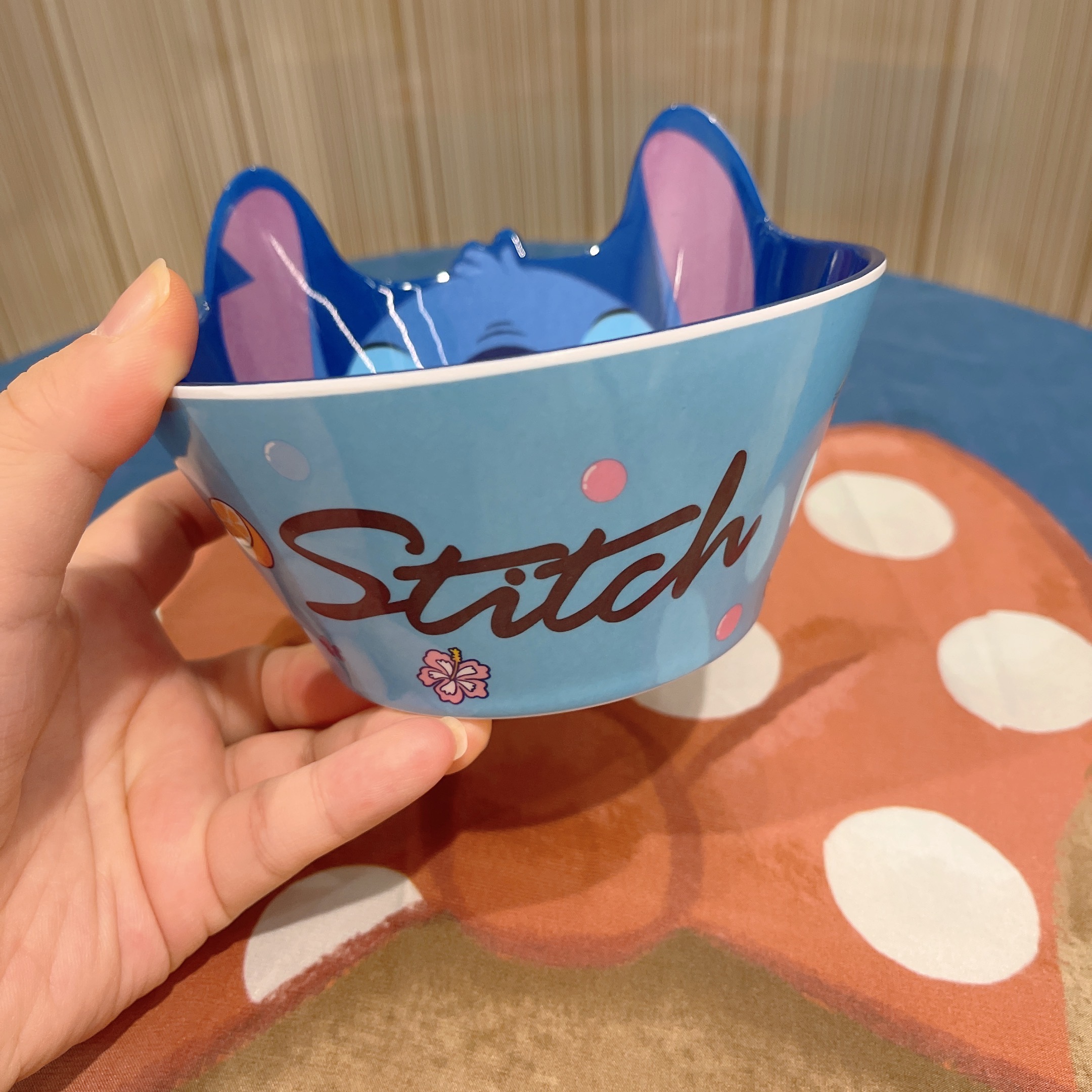 Chén ăn tô nhựa melamine hình Stitch Disney nổi 3D cho trẻ em bé trai - CHENSTIT