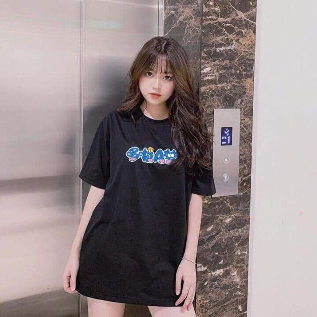 Áo thun tay lỡ, áo thun unisex, áo uniex, áo phông, áo đoremon, áo nữ, áo phong cách