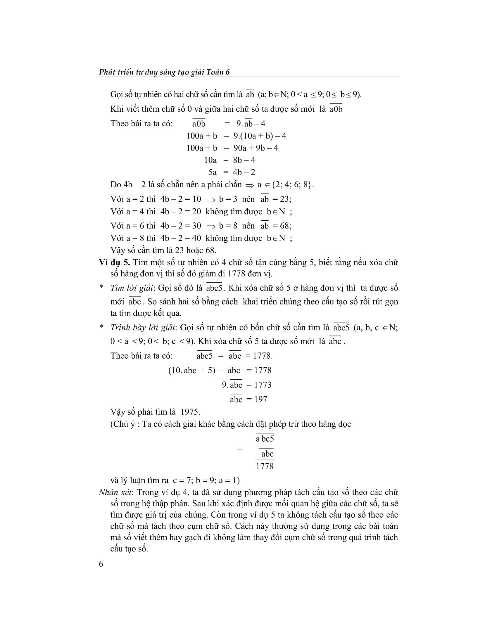 Phát Triển Tư Duy Sáng Tạo Giải Toán 6 - Tập 1