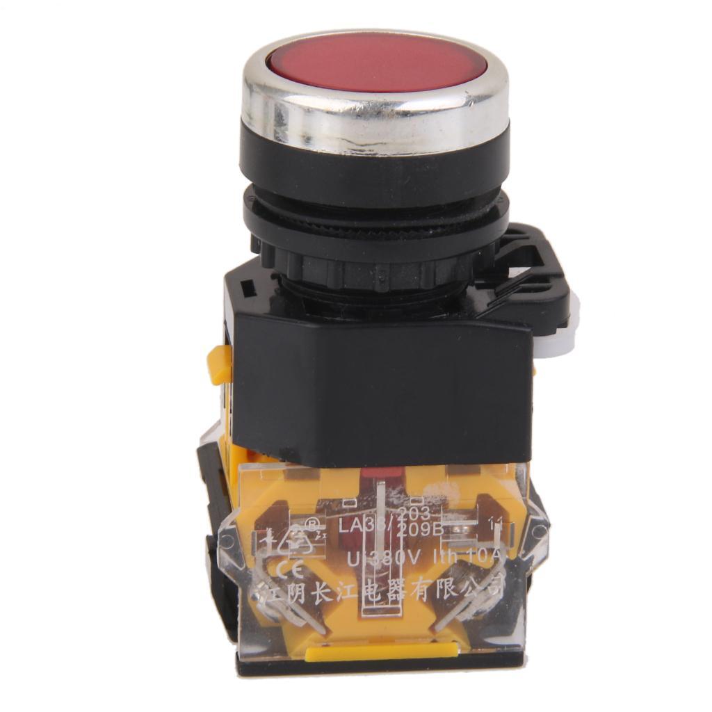 660V Push Button Momentary Press Switch Heavy Duty -Red